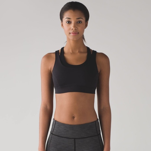 NWT lululemon glide and stride bra in black - size 8 - Picture 2 of 8